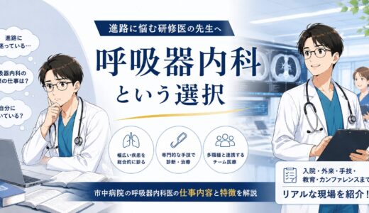 【進路に悩む研修医の先生へ】呼吸器内科医の仕事内容と特徴を解説